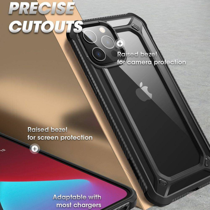 Puzdro SUPCASE Exo Pro iPhone 12 12 Pro Black Black Case