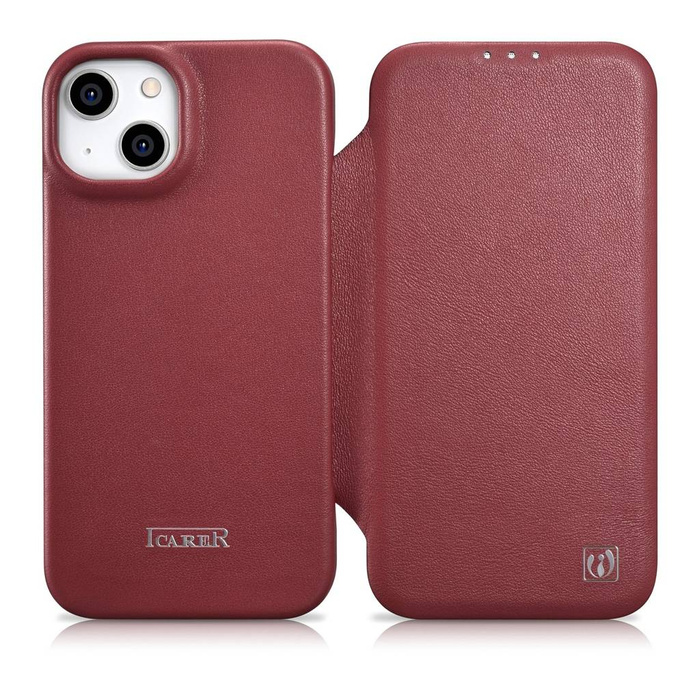 iCarer CE Premium Folio Case iPhone 14 Plus Flip Magnetic MagSafe Rouge (WMI14220715-RD)