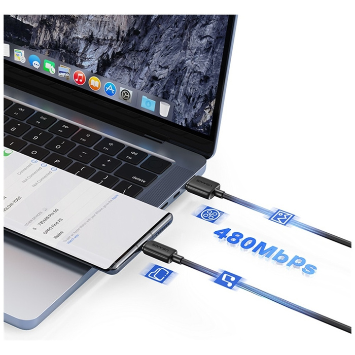 Kabel USAMS KY 3A USB-C  do USB-A 3m US-SJ698 Biały