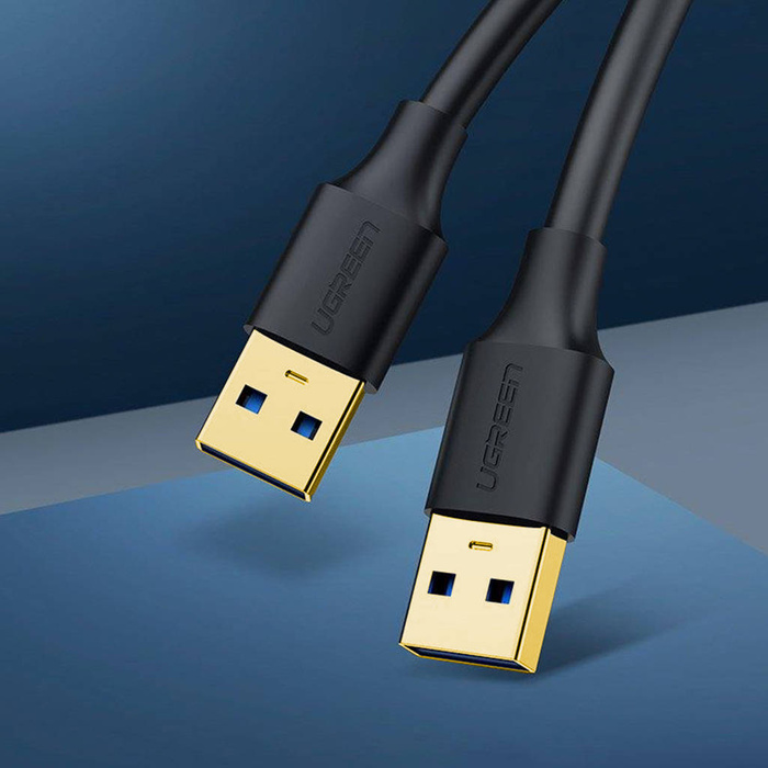 Ugreen kabel Kabel USB 3.0 (samec) – USB 3.0 (samec) 2m šedý (10371)
