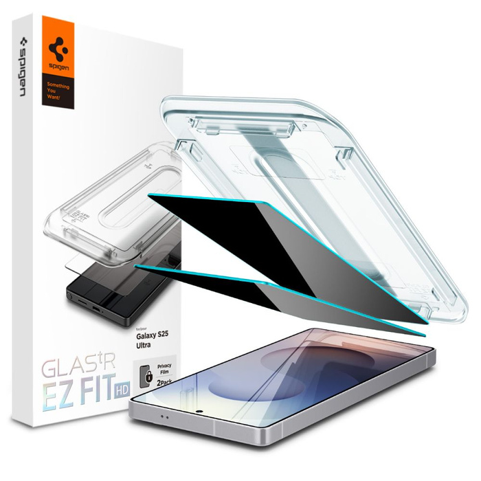PRIVATISIERENDES GLAS SPIGEN GLAS.TR "EZ FIT" HD 2-PACK GALAXY S25 ULTRA PRIVACY