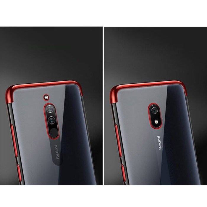 Čirá barva case gelový kryt pouzdro s kovovým rámečkem Xiaomi Redmi 8A černý