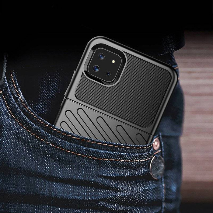 Thunder Case Flexibel Robuste Panzer Handyhülle TPU Schutzhülle für Samsung Galaxy A22 5G schwarz