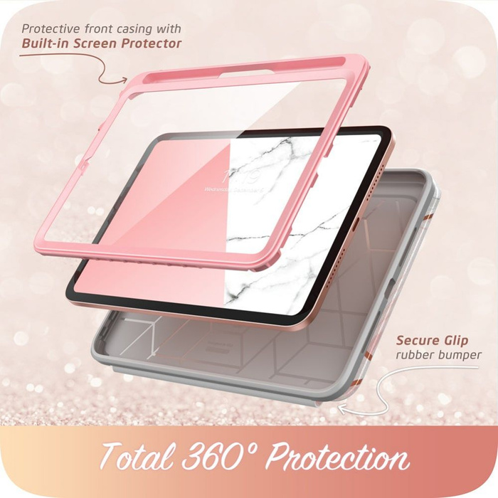 Hülle SUPCASE Apple iPad Mini 6 2021 Cosmo Marmor Rosa Case 