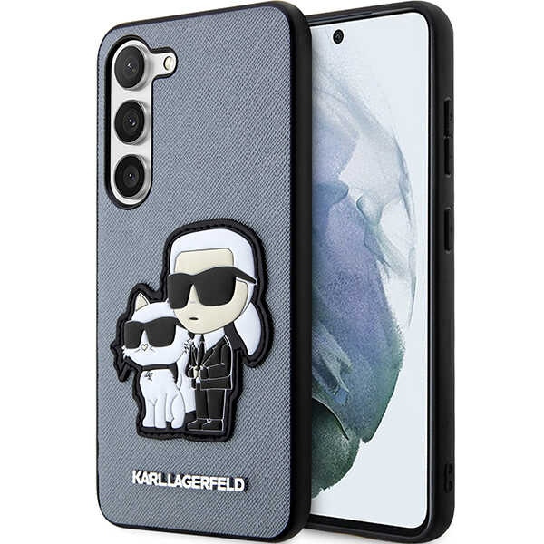 Case Karl Lagerfeld KLHCS23MSANKCPG S23 Plus S916 hardcase grey/grey Saffiano Karl &amp; Choupette Case