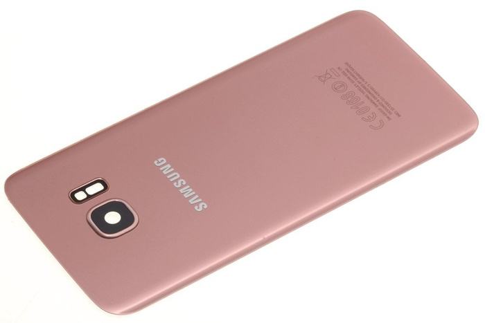 SAMSUNG Galaxy S7 Edge Akku Tür Original Grad B Rose Gold