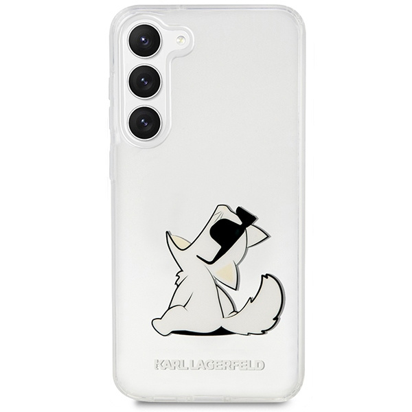 Obal Karl Lagerfeld KLHCS23MCFNRC S23 Plus S916 transparentní tvrdýcase Choupette Fun Case