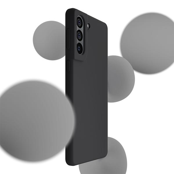 3mk Silicone Case Sam S21 FE 5G G990 nero/nero