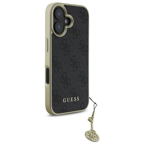 Etui Guess iPhone 16 Plus czarny/black hardcase 4G Charms Collection