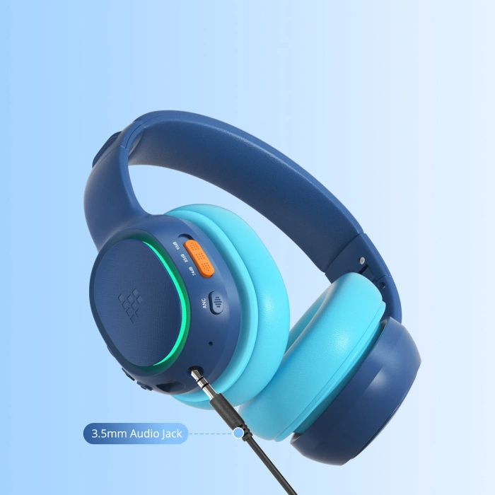 Tronsmart KH03 Wireless Headphones with ANC, for Kids, Safe - Blue