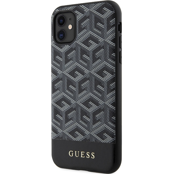 Guess GUHMN61HGCFSEK iPhone 11 / Xr 6,1" nero/nerocase GCube Stripes MagSafe