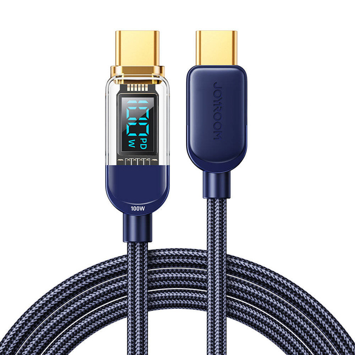 Joyroom USB C - USB C 100W kabel pro rychlé nabíjení a přenos dat 1,2 m modrý (S-CC100A4)