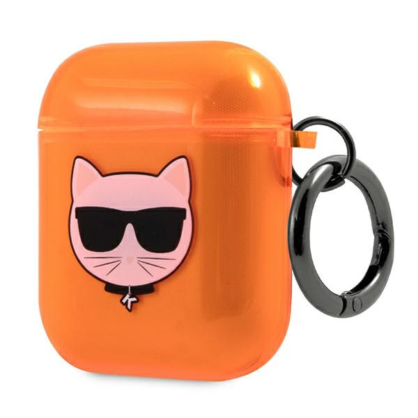 Karl Lagerfeld KLA2UCHFO AirPods cover orange / orange Choupette