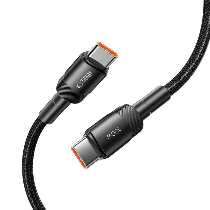 Tech-protect Ultraboost Evo USB-C Cable Pd100w/5a 25cm Black