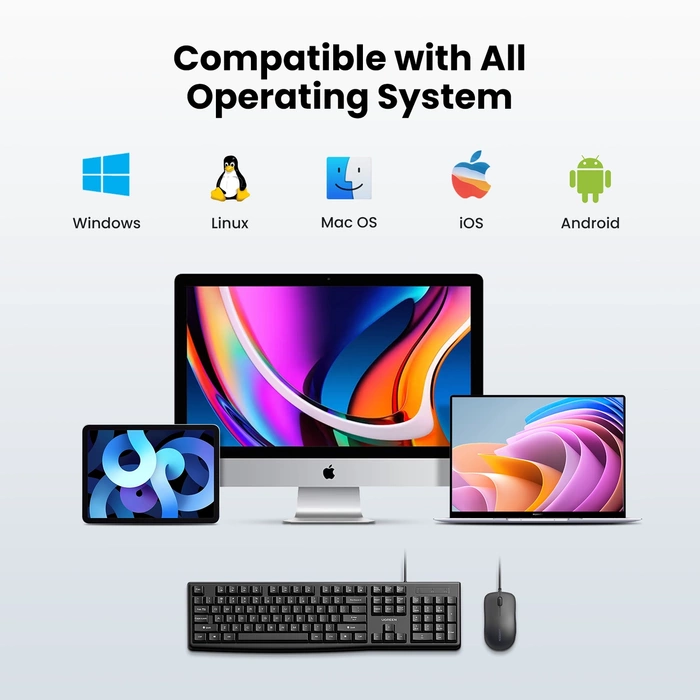 Ensemble clavier + souris UGREEN MK003 (Noir) 90561