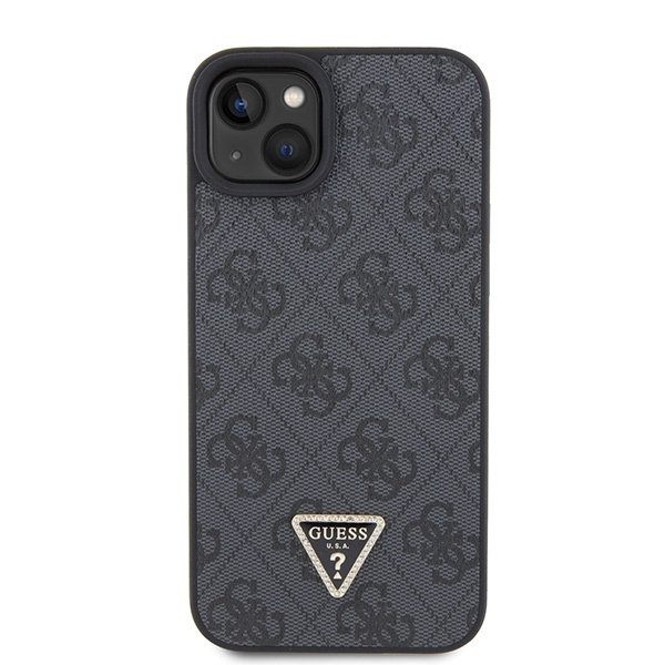 Hülle Guess GUHCP15MP4TDSCPK iPhone 15 Plus 6.7" schwarz/schwarz hartcase Crossbody 4G Metall Logo Case