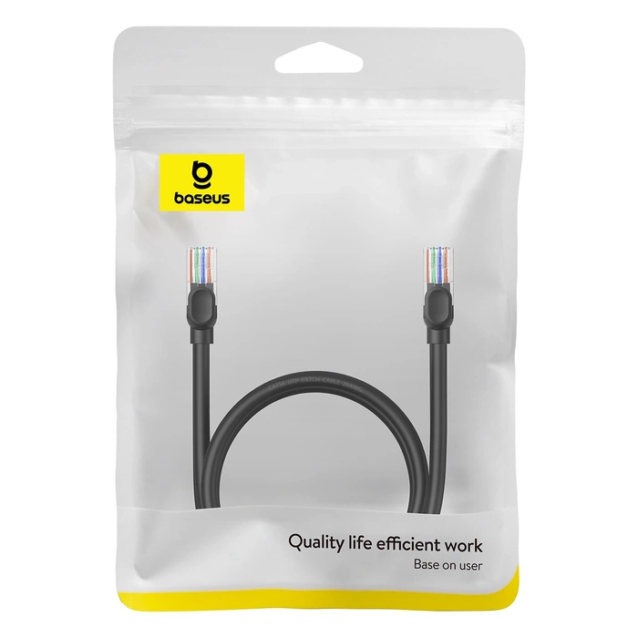 Baseus Ethernet CAT5, 1m network cable (black)