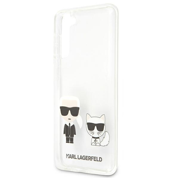 Hülle KARL LAGERFELD Samsung Galaxy S21 Plus Karl & Choupette Klares Hardcase
