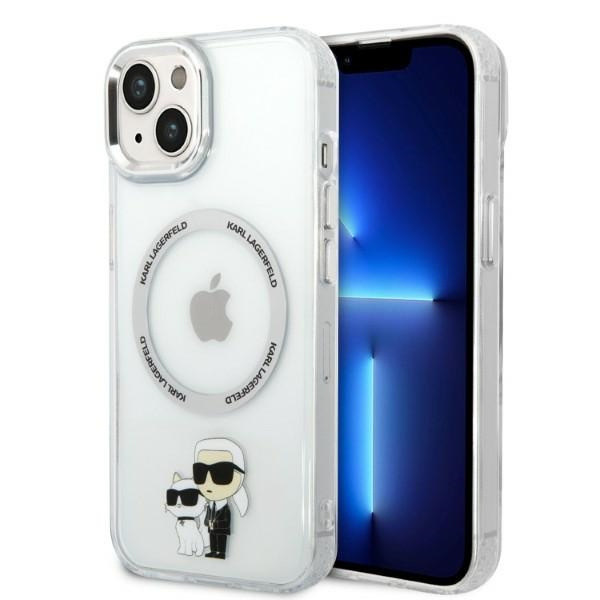 Karl Lagerfeld KLHMP14MHNKCIT iPhone 14 Plus 6,7" hardcase transparentní Iconic Karl&amp;Choupette MagSafe