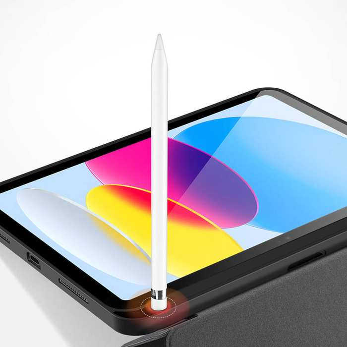 Custodia Dux Ducis Domo per iPad 10.9&#39;&#39; 2022 (10 gen.) cover con spazio per Apple Pencil stylus smart cover stand nero
