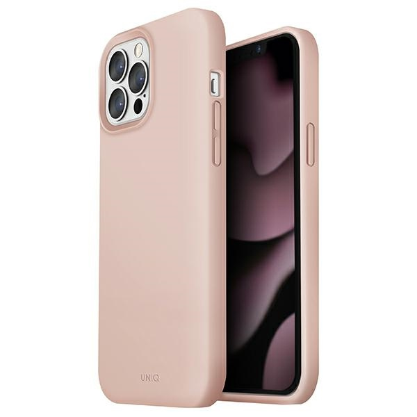Custodia Uniq Lino iPhone 13 Pro / 13 6.1&quot; rosa / rosa cipria