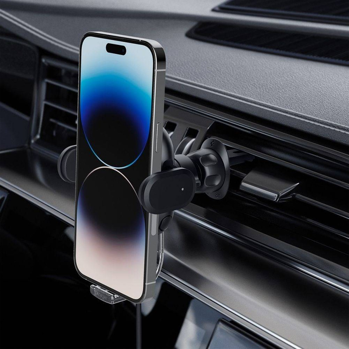 Halterung Spigen Uts12w Onetap Universal Vent Autohalterung Wireless Charger Schwarz