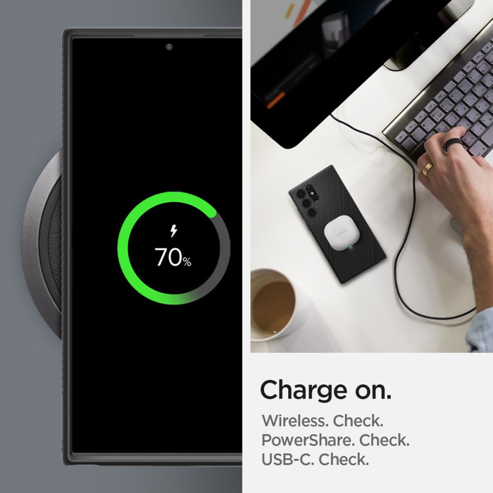 Telefontok SPIGEN S22 Ultra Liquid Air MATTE fekete fekete Case