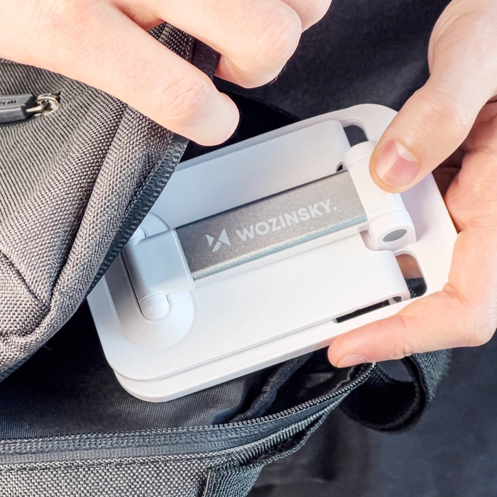 Wozinsky Klappbarer Tischständer für Telefon und Tablet Weiß (WFDPS-W1)