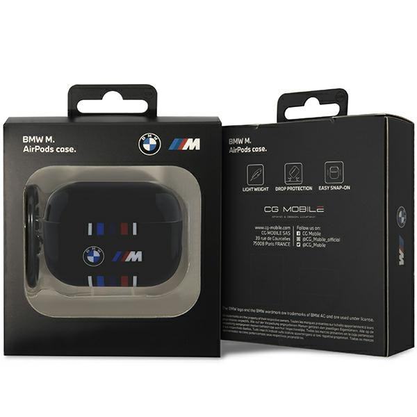 BMW BMAP222SWTK AirPods Pro 2nd gen cover black/black Multiple Colored Lines