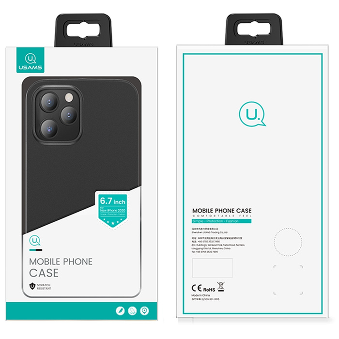 Etui USAMS Apple iPhone 12 Pro Max 6,7 Gentle IP12PMQR02 US-BH610 Biały Case