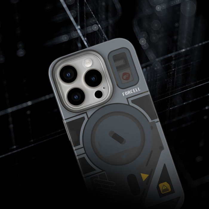Etui na iPhone 16 PRO MAX Forcell F-Protect Levels Dual Layer 4D technology zgodny z MagSafe Military Drop-Test cyber grey