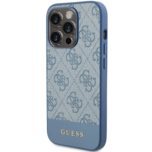 Etui Guess GUHCP15XG4GLBL iPhone 15 Pro Max 6.7" niebieski/blue hardcase 4G Stripe Collection Case
