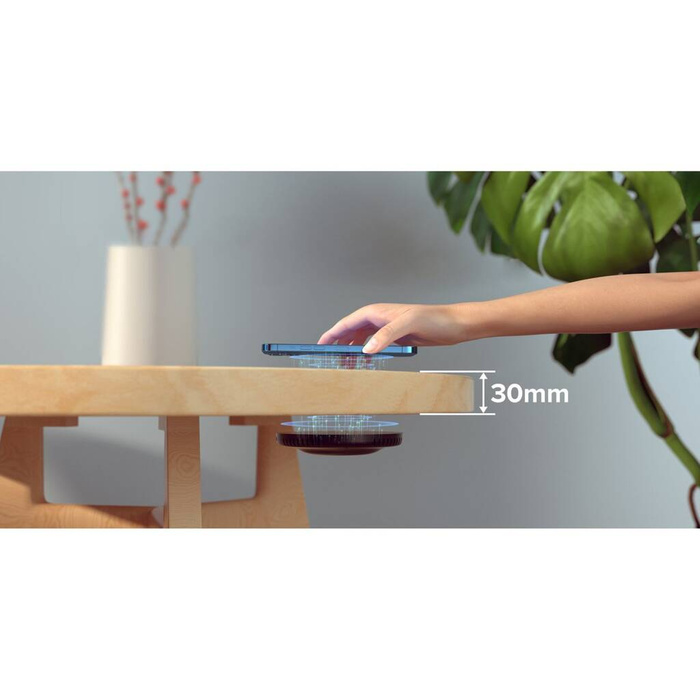 [RETURNED ITEM] Choetech 10W under-counter induction charger + EU charger with power cable black (T590-F)