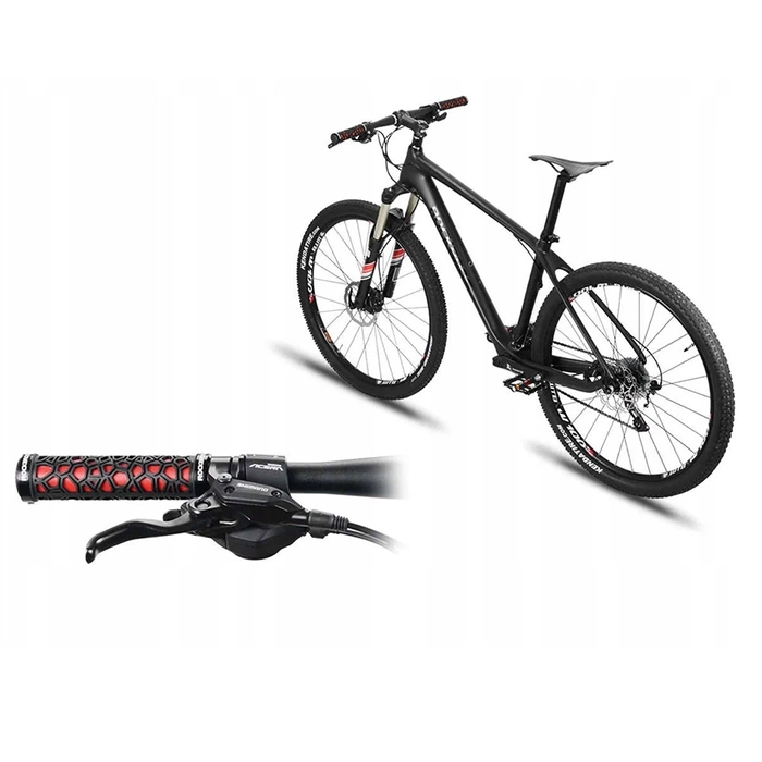 Rockbros 2017-14ARD Fahrradgriffe – Schwarz und Rot