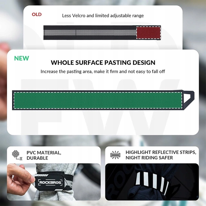 Bande réfléchissante Rockbros 49210008001 - vert