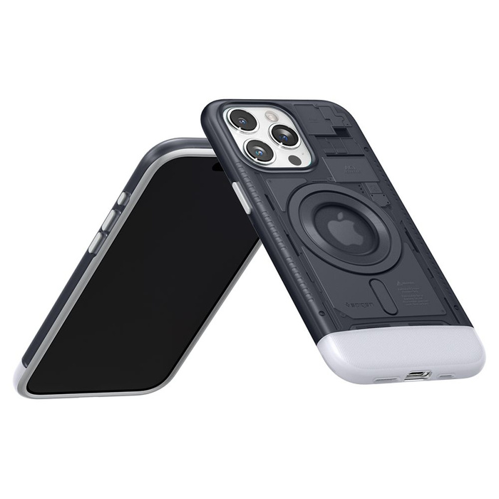 Coque iPhone 15 Pro Max Spigen Classic C1 Mag MagSafe Graphite Case