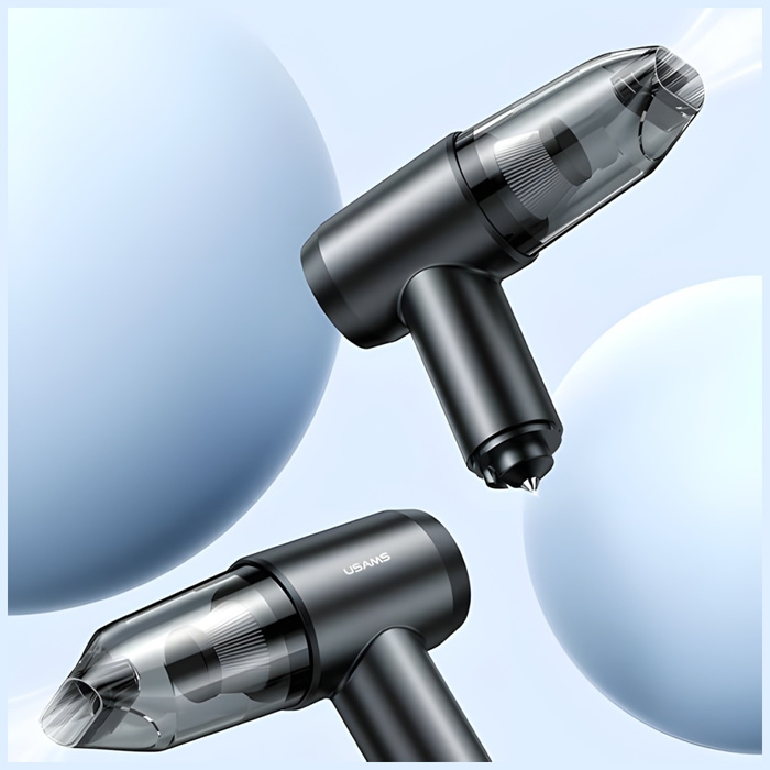 USAMS Odkurzacz samochodowy 6w1 XJ series czarny/black ZB291XCQ01 (US-ZB291)