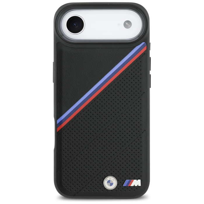 Etui BMW M Tricolor Metal Logo MagSafe   do iPhone 17 Air czarny