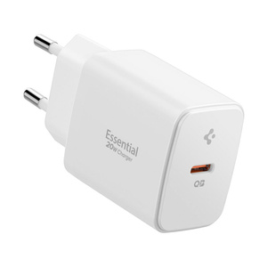 SPIGEN ESSENTIAL EE201EU CHARGEUR RÉSEAU 1-PORT 20W BLANC