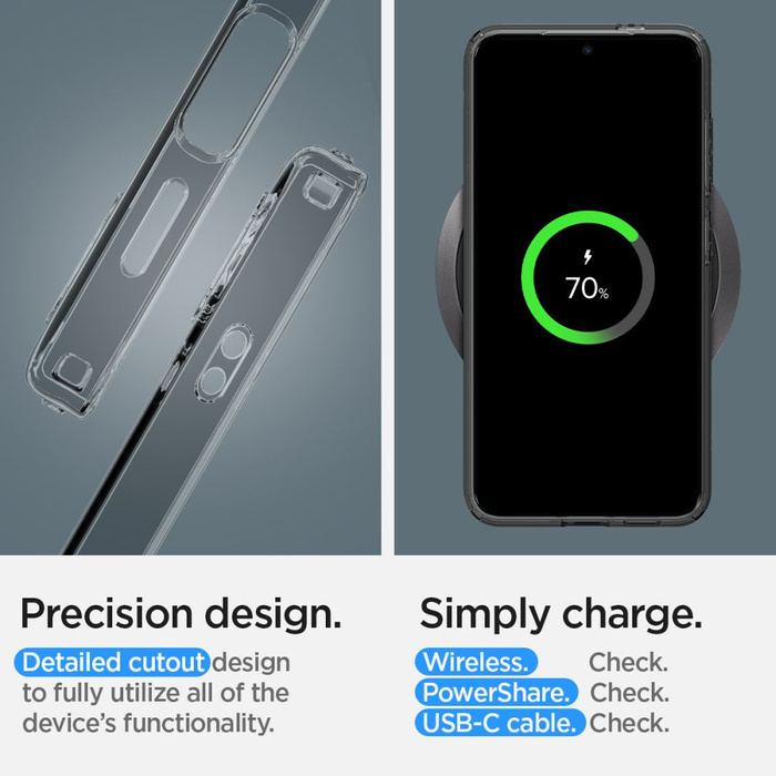 Case Spigen Liquid Crystal Samsung Galaxy S24 Space Crystal Case