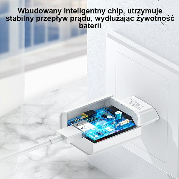  USAMS 1xUSB T18 2.1A Carga rápida Blanco