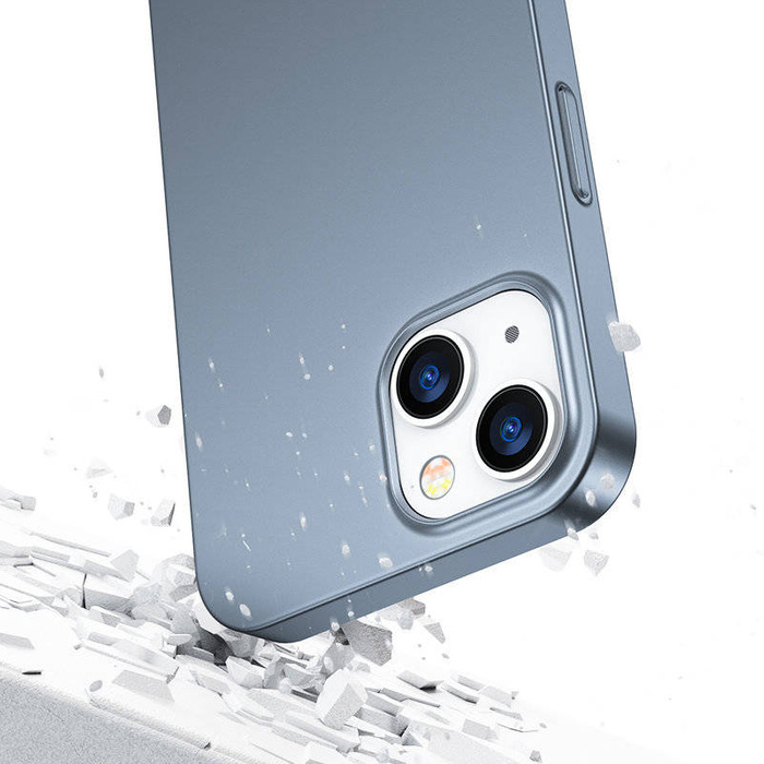Joyroom 360 Full Case cover anteriore e posteriore per iPhone 13 + proteggi schermo in vetro temperato grigio (JR-BP927 tranish)