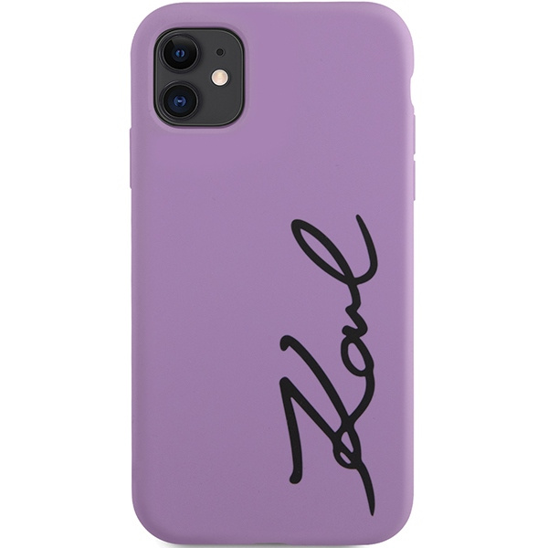 Karl Lagerfeld KLHCN61SKSVGU iPhone 11 / Xr 6.1" violet/mauve durcase Silicone Signature