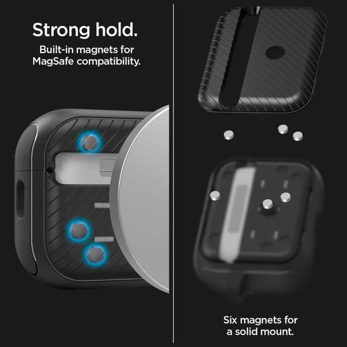 Coque Spigen Mag Armor MagSafe Apple AIRPODS PRO 1 / 2 MATTE NOIR