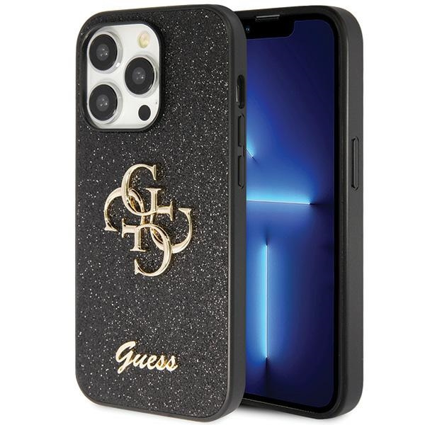 Guess GUHCP14XHG4SGK iPhone 14 Pro Max 6.7" noir/noircase Glitter Script Big 4G