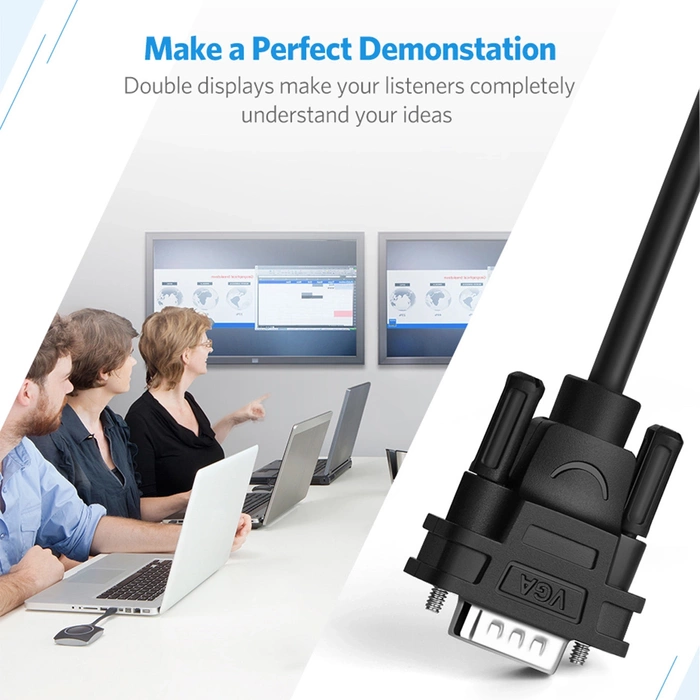 UGREEN Video Splitter VGA To 2X VGA 40254 1m Black