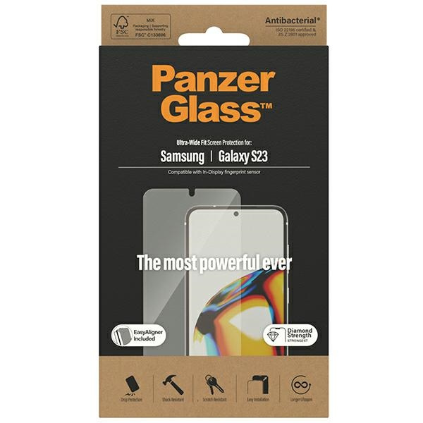 PanzerGlass Ultra-Wide Fit Sam S23 S911 Screen Protection 7315 s aplikátorem