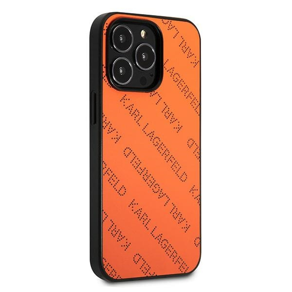 Karl Lagerfeld KLHCP13LPTLO iPhone 13 Pro / 13 6.1" hardcase orange/orange Perforated Allover