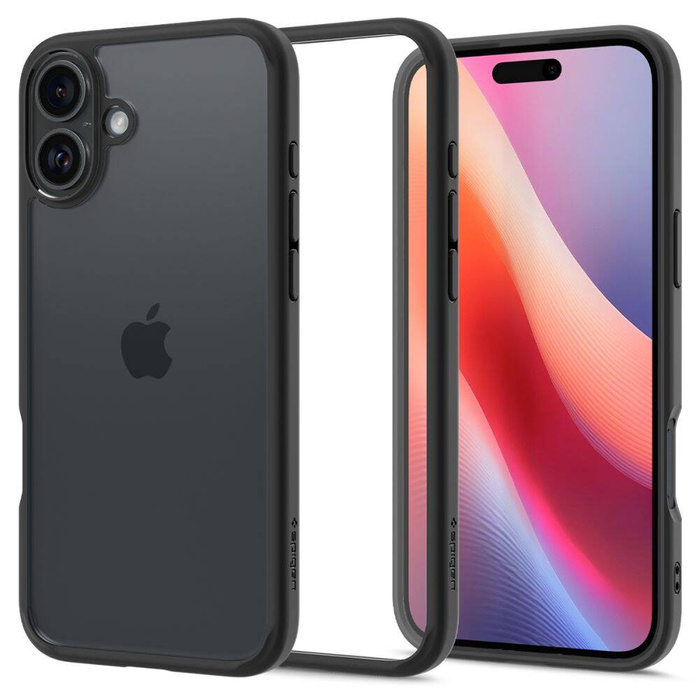 SPIGEN ULTRA HYBRID IPHONE 16 PLUS MATTE BLACK case