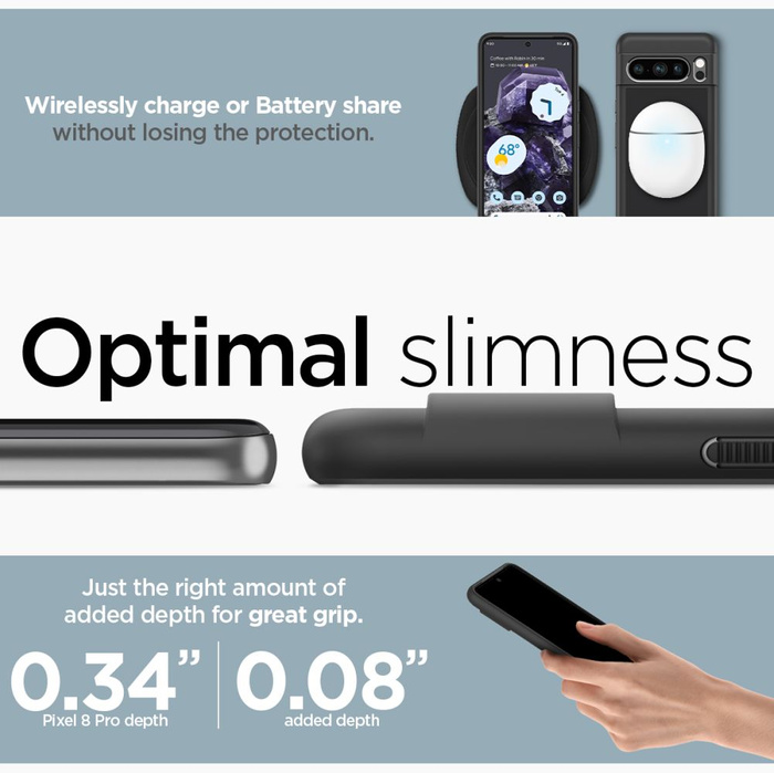 Case Spigen Ultra Hybrid Google Pixel 8 Pro MATTE Black Case